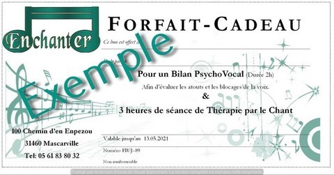 Forfait cadeau Thérapie par le Chant