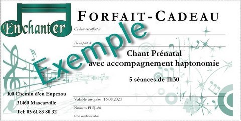 Forfait cadeau Chant Prénatal
