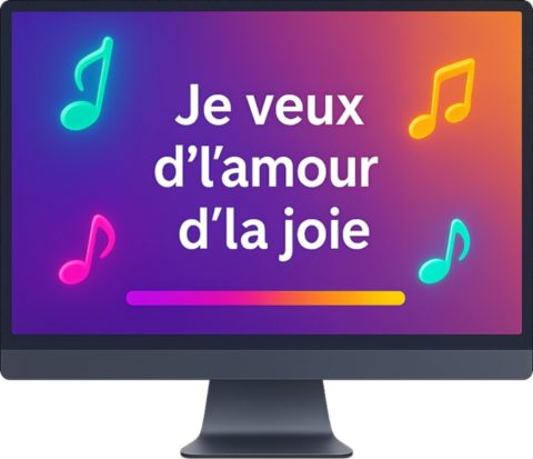 Pc ou tablette Chant en ligne