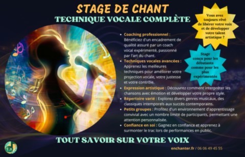 Stage de Chant Technique complète 2026 Stage de Chant Technique complète 2026
